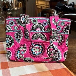 Retired Vera Bradley Cupcake Pink Shoulder Bag